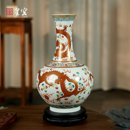客厅电视柜插花博古架摆件