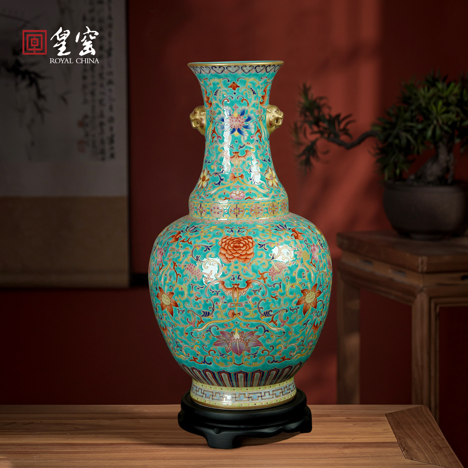 花瓶摆件客厅装饰中式博古架玄关