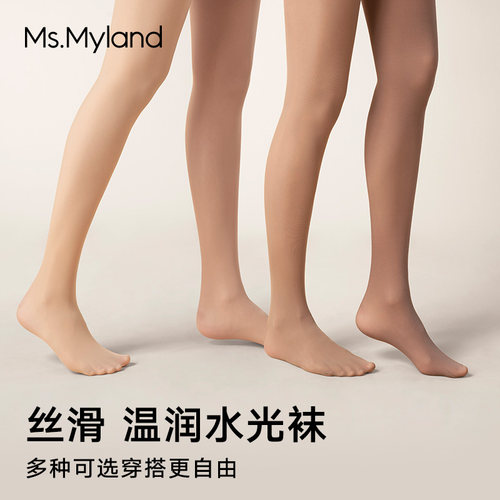 光腿神器防掉档连裤袜裸感水光袜