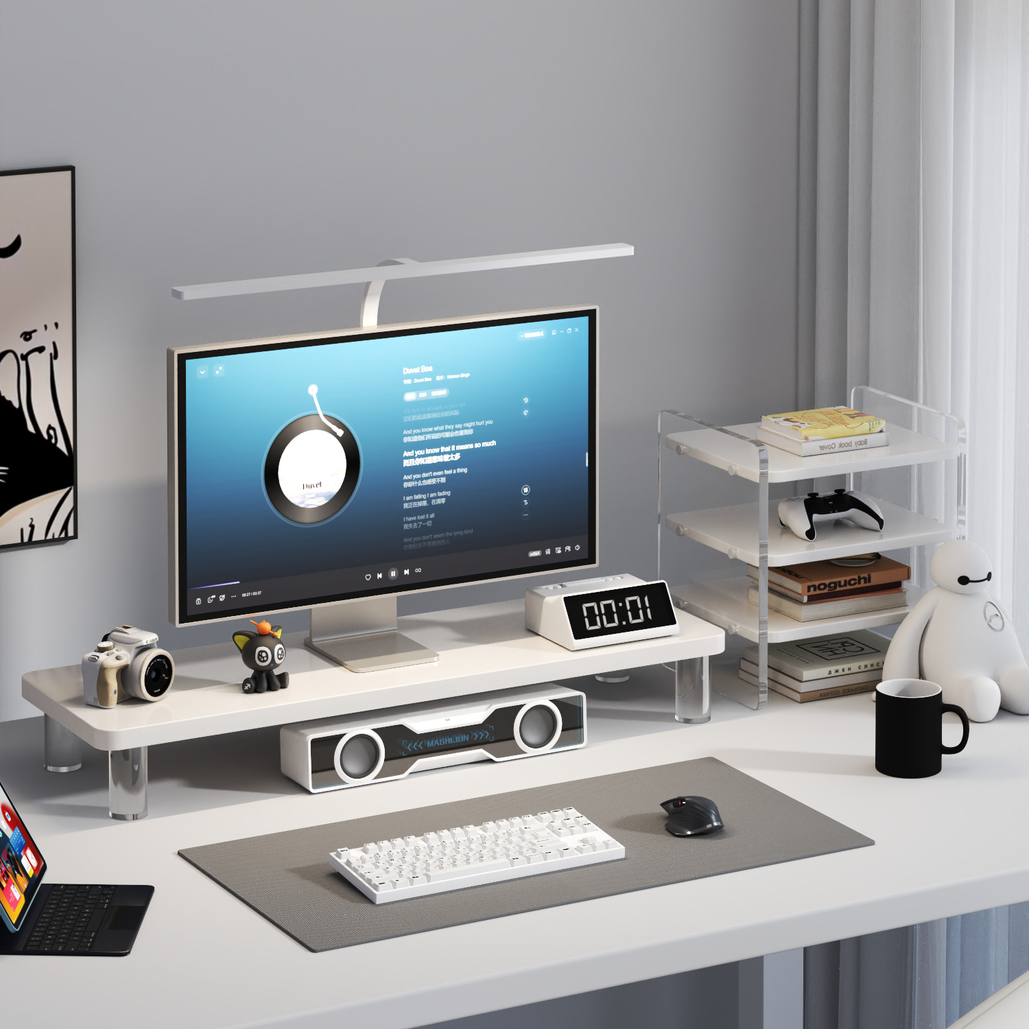 拜浦台式电脑增高架显示器增高架笔记型电脑支架桌面置物架办公桌,3C数码配件,USB多功能数码宝,淘宝优惠券,粉丝福利购,淘宝优惠卷