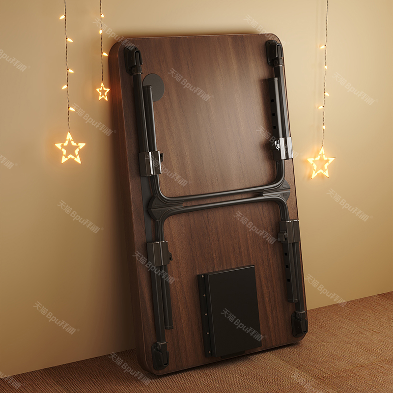 一键折叠宿舍可升降床上小桌子