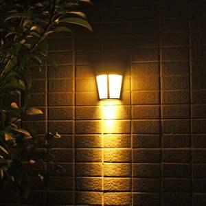 围墙防水中式太阳能壁灯户外墙壁灯室外灯6led新复古仿古庭院灯灯