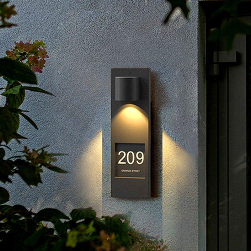 蒸客太阳能充电感应门牌灯墙壁灯
