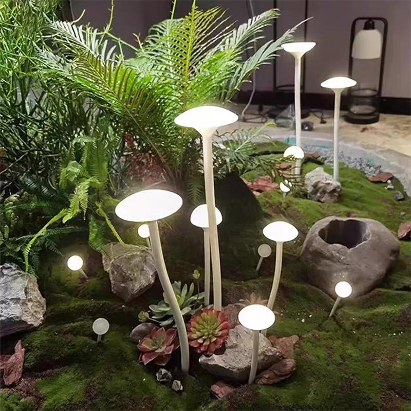 户外防水创意蘑菇灯造型灯园林花园别墅景区装饰庭院灯插地草坪灯