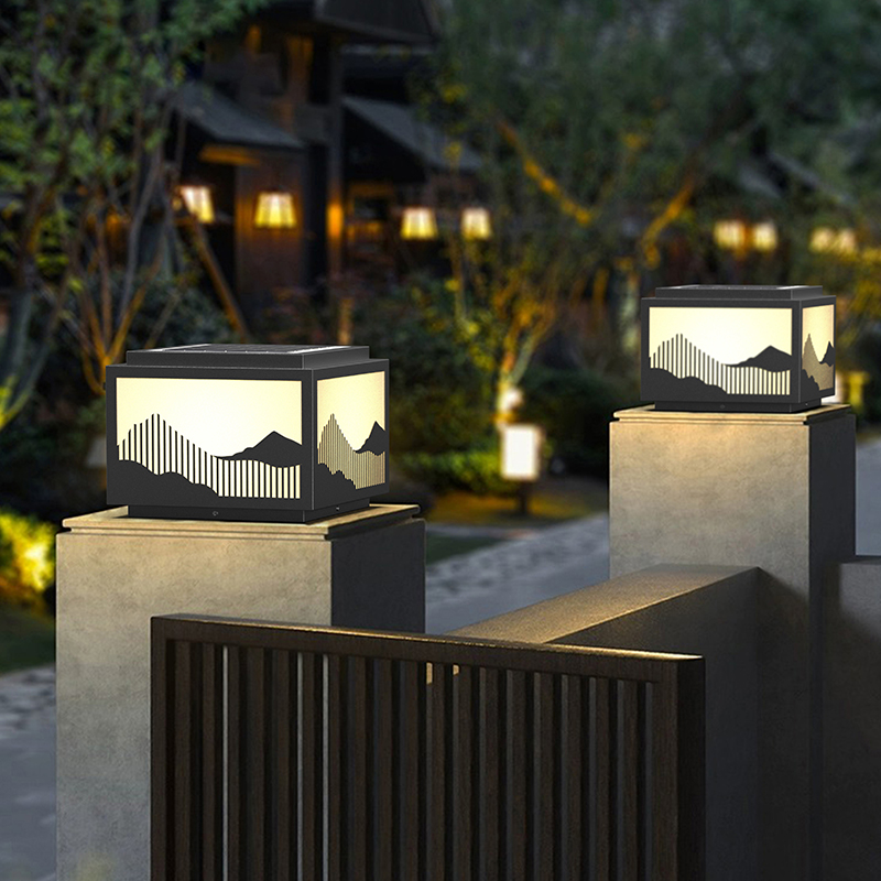 蒸客太阳能接电两用款柱头灯