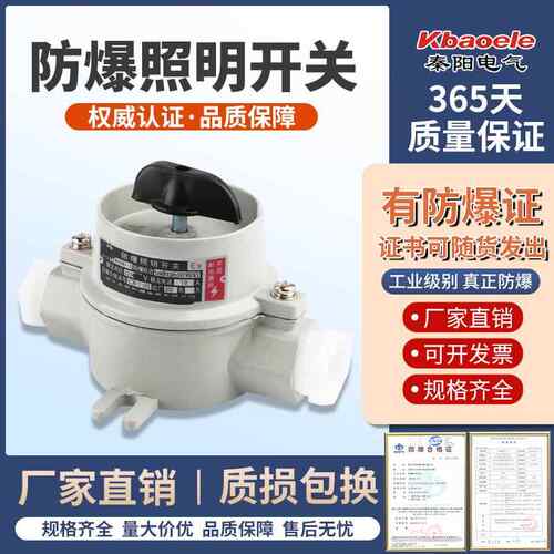 SW-10铝合金防爆照明开关220V380V防尘防水控制开关国标防爆开关