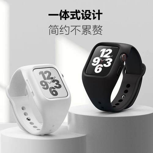 适用apple watch7表带S7苹果手表防摔运动6/5/4/3代潮SE个性iwatc