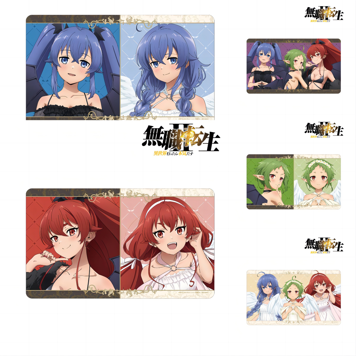 【39汇】无职转生 恶魔与天使ver. 原创插画 桌垫