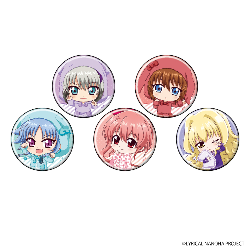 A3 魔法少女奈叶系列 睡衣ver. Q版 吧唧徽章 B 全5种