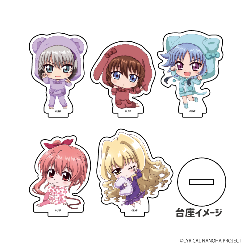 A3魔法少女奈叶系列睡衣ver.Q版亚克力立牌B整盒贩卖全5种