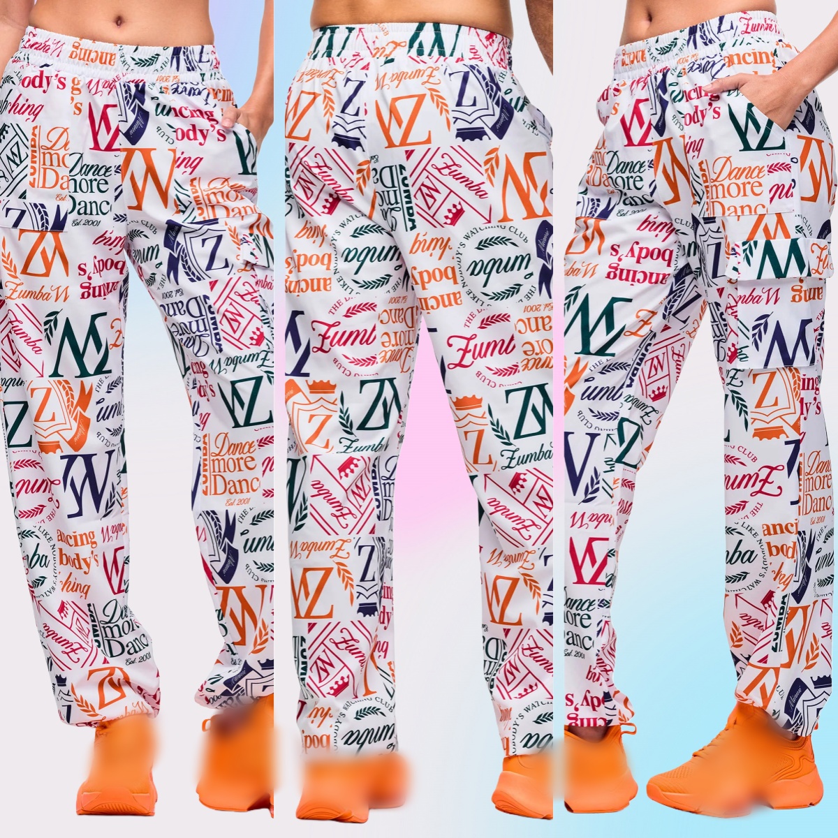 ZW新款现货舞蹈休闲健身服瑜伽宽松工装裤薄款宽松长裤阔腿裤 666