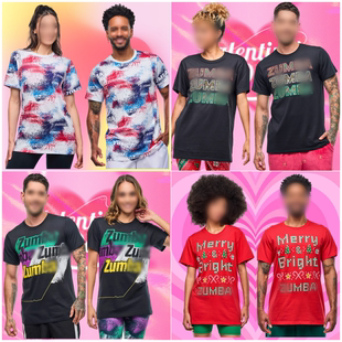 343 ZW现货新款 344 短袖 367 健身服运动服休闲舞蹈男女上衣中新款