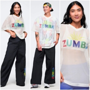 ZW现货新款健身瑜伽休闲舞蹈透气网布短袖上衣V领透气网纱布1249