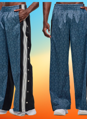 新款ZW健身服舞蹈运动服休闲现货高品质长裤面料牛仔蓝色长裤 694