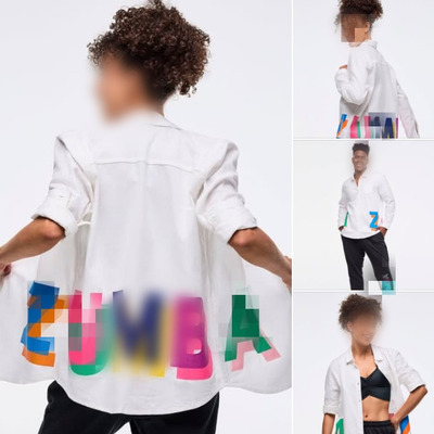 ZW现货健身服饰舞蹈服瑜伽休闲衬衣衬衫原料定制上衣棉布高品1014