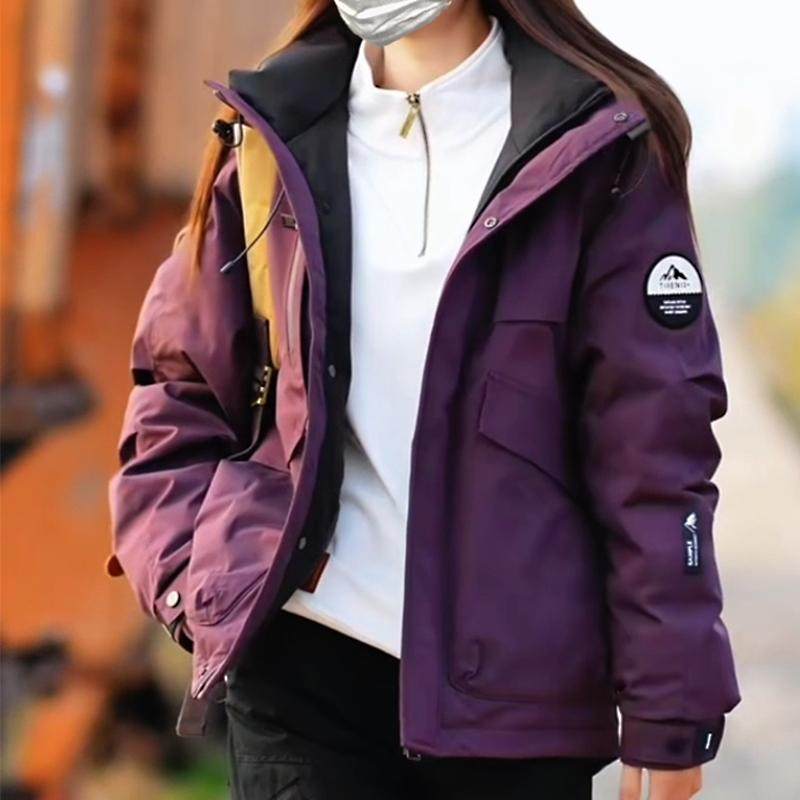 短款羽绒服女外套户外冲锋衣