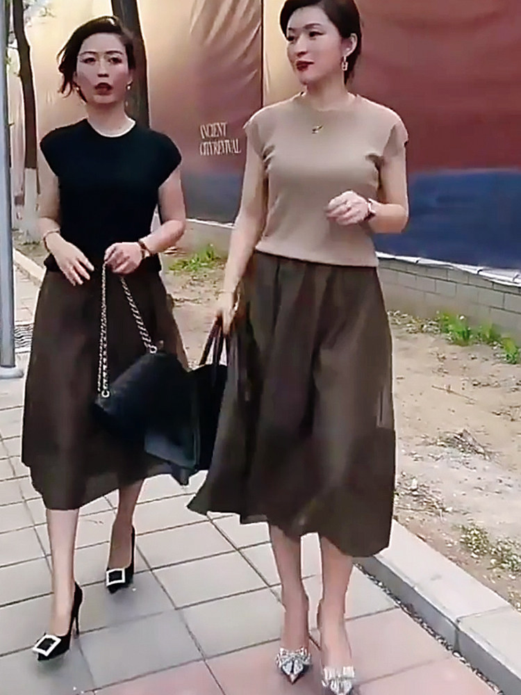 小香风职业裙子两件套装成