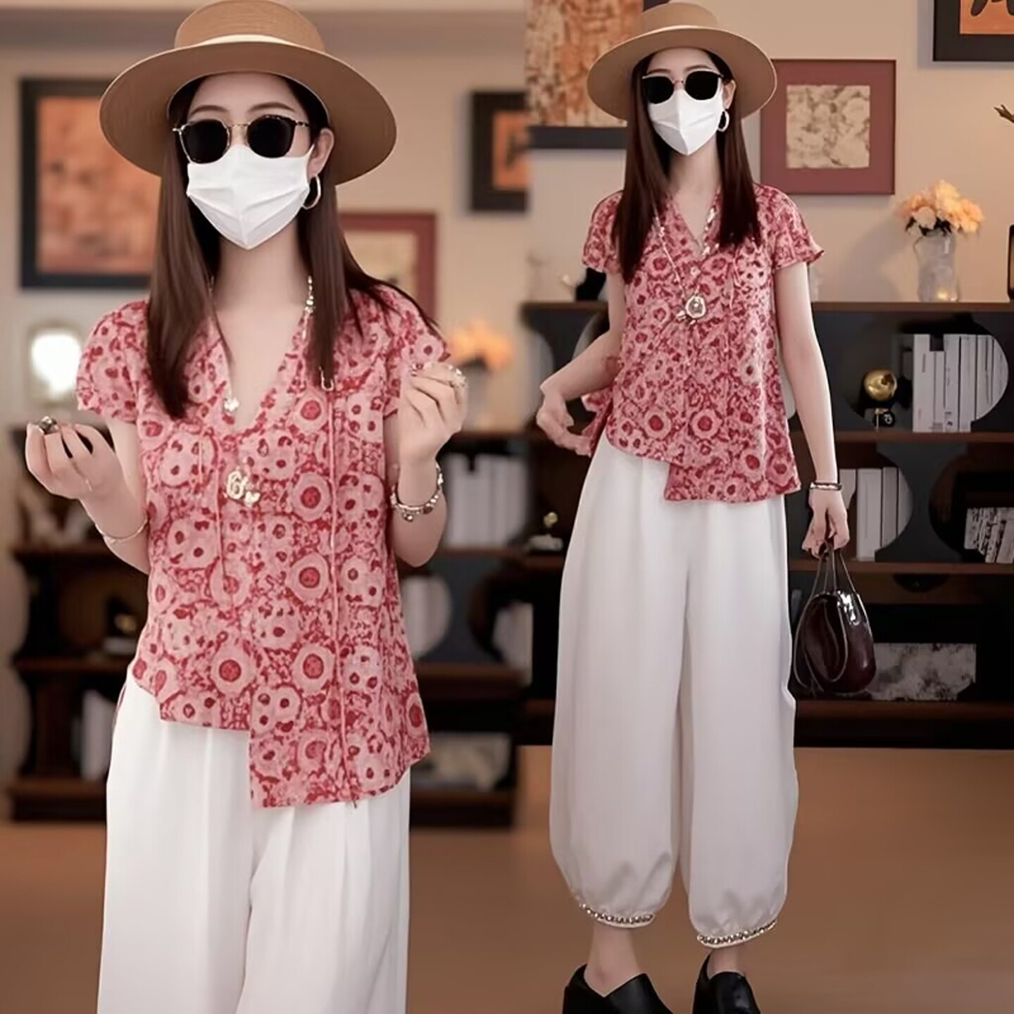 新中式国风套装女2025夏新款