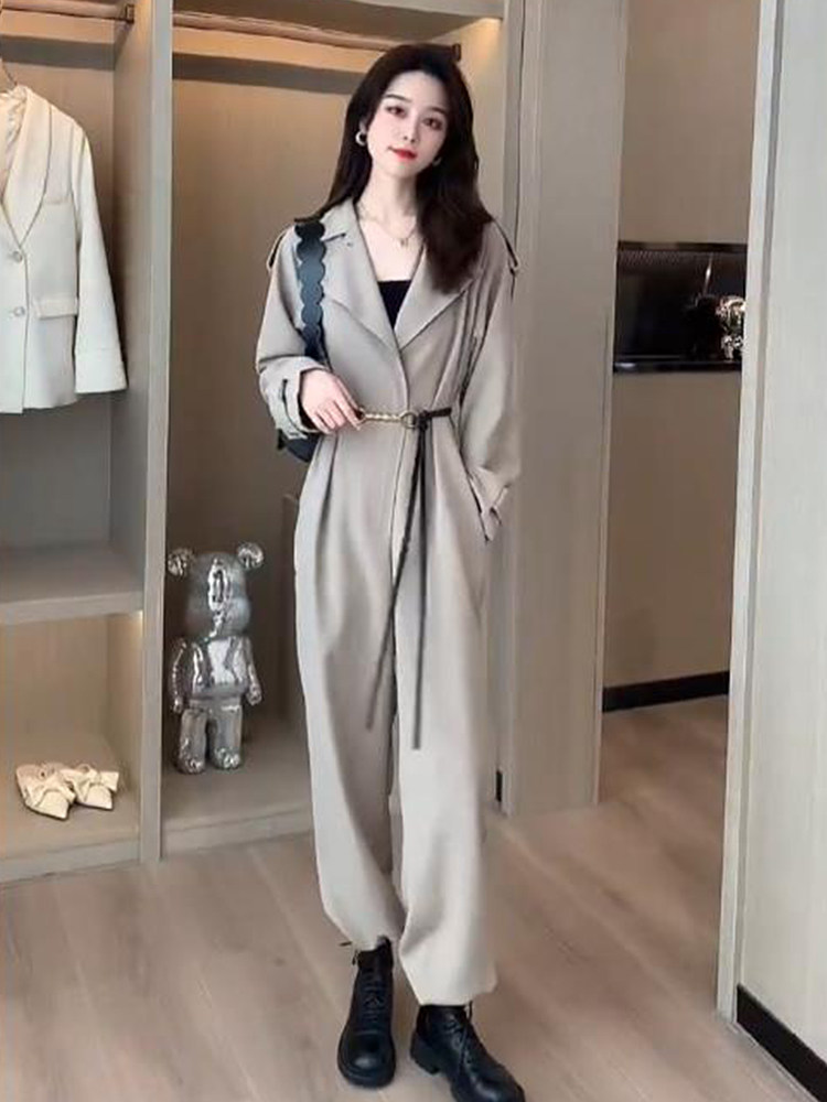 欧美高级感气质连体裤女