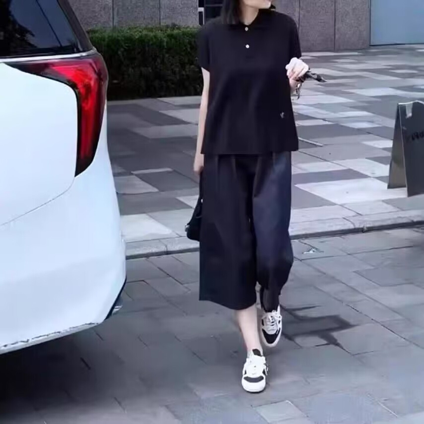大码妈妈装时尚二件套