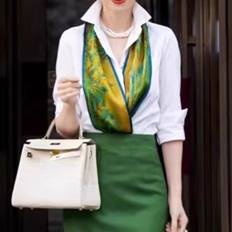 御姐风半身裙女减龄2024春秋新款女神范大气宽松衬衫气质两件套女