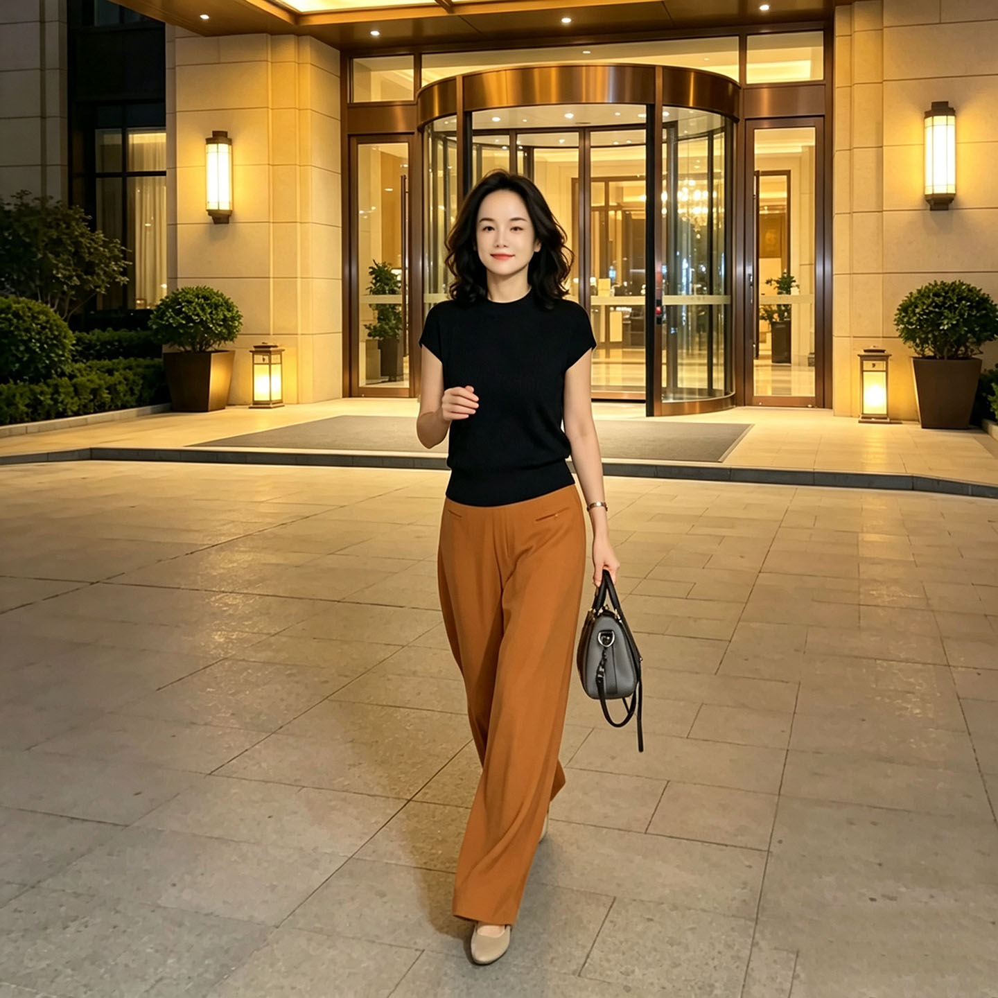 夏季气质显瘦中年女装两件套女