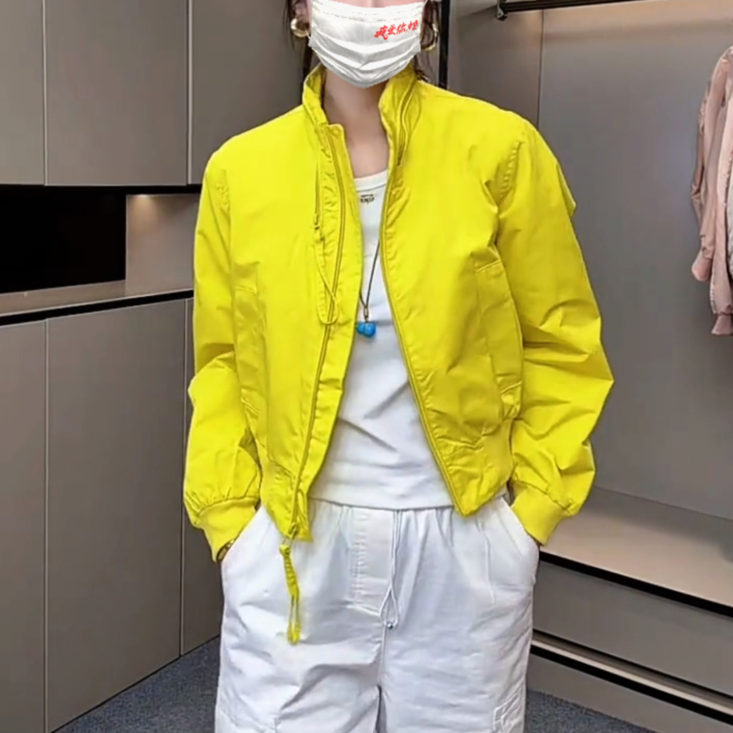 韩系春季立领显瘦短款夹克女