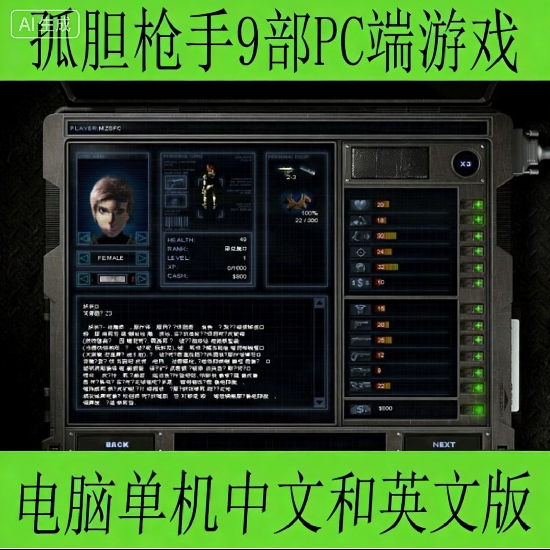 孤胆枪手系列合集9部PC端游戏电脑单机中文和英文版 - 实物图