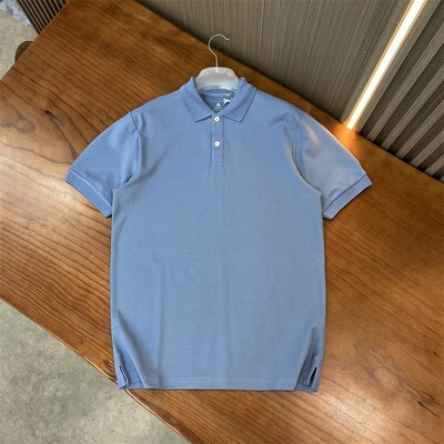 板正耐洗 大厂货源 棉质混纺 男士商务翻领夏季短袖polo衫上衣