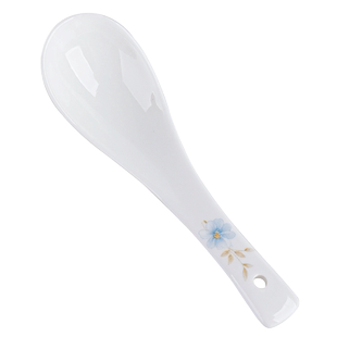 6个装小汤勺家用骨瓷小马戈调羹吃饭勺创意陶瓷汤匙喝汤勺餐具