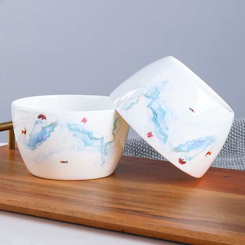 俏宴骨瓷轻奢高温烧制破损补发