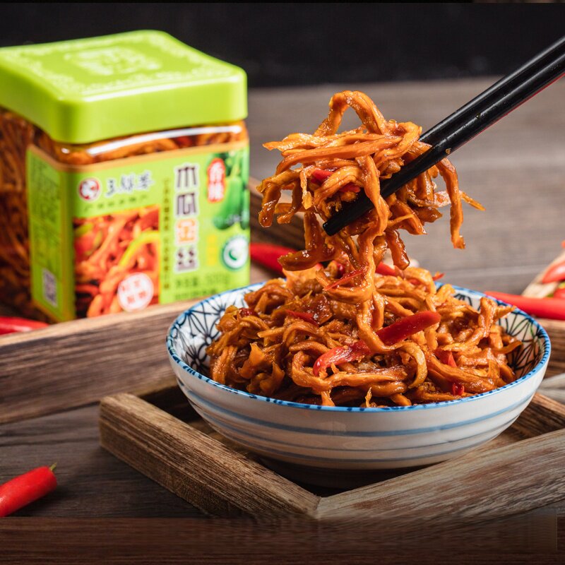 广西王媒婆爽脆木瓜条丝正宗广西特产酱腌菜咸菜下饭菜什锦菜香辣