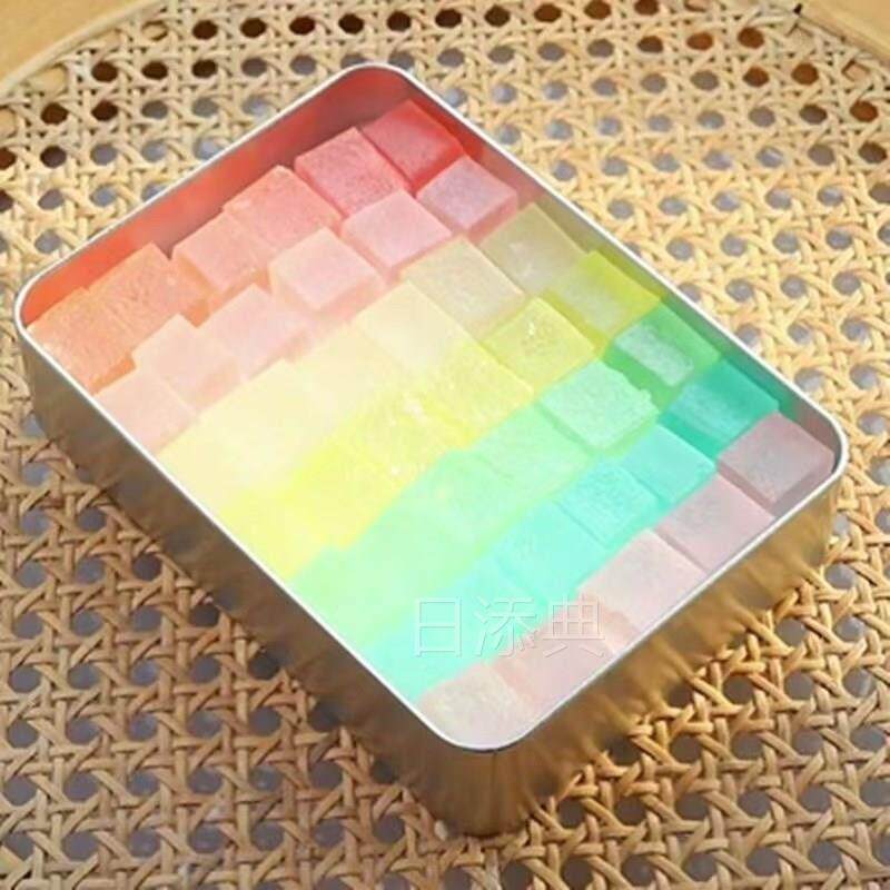 正宗官方旗舰店网红琥珀糖大块咀嚼抖音樱花手工高颜值盒装糖果