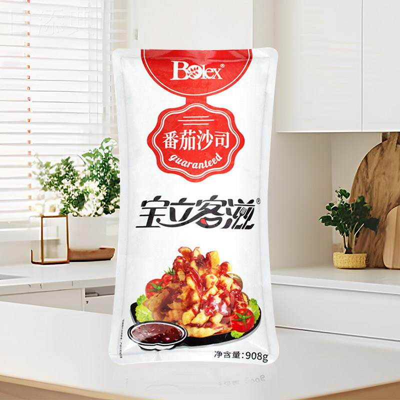 宝立客滋番茄沙司908g商用番茄酱披萨鸡肉卷酱手抓饼蘸酱意面酱料