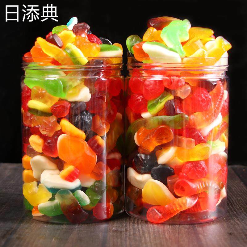 儿童橡皮糖qq糖果零食大礼包万圣节礼物混合水果味软糖罐装,零食/坚果/特产,传统糖果,淘宝优惠券,粉丝福利购,淘宝优惠卷