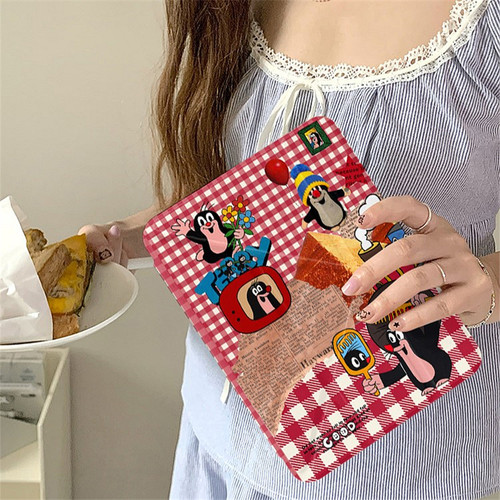 适用亚克力卡通苹果平板套