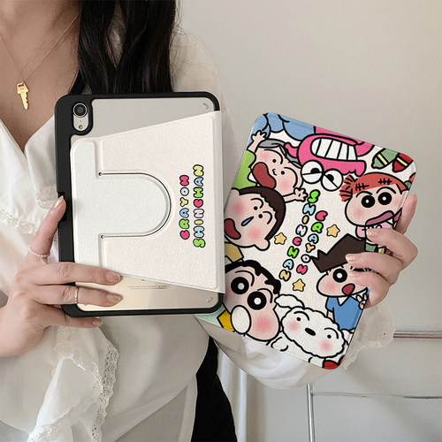 适用亚克力卡通苹果平板保护套