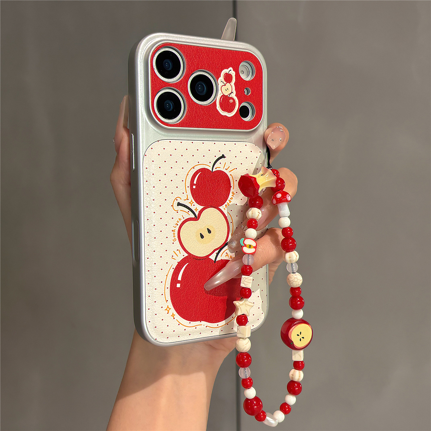 简约韩系红点红苹果适用苹果17promax手机壳iPhone17pro电镀皮纹16pro女新款15手拎链条14全包防摔保护套网红,3C数码配件,手机保护套/壳,淘宝优惠券,粉丝福利购,淘宝优惠卷