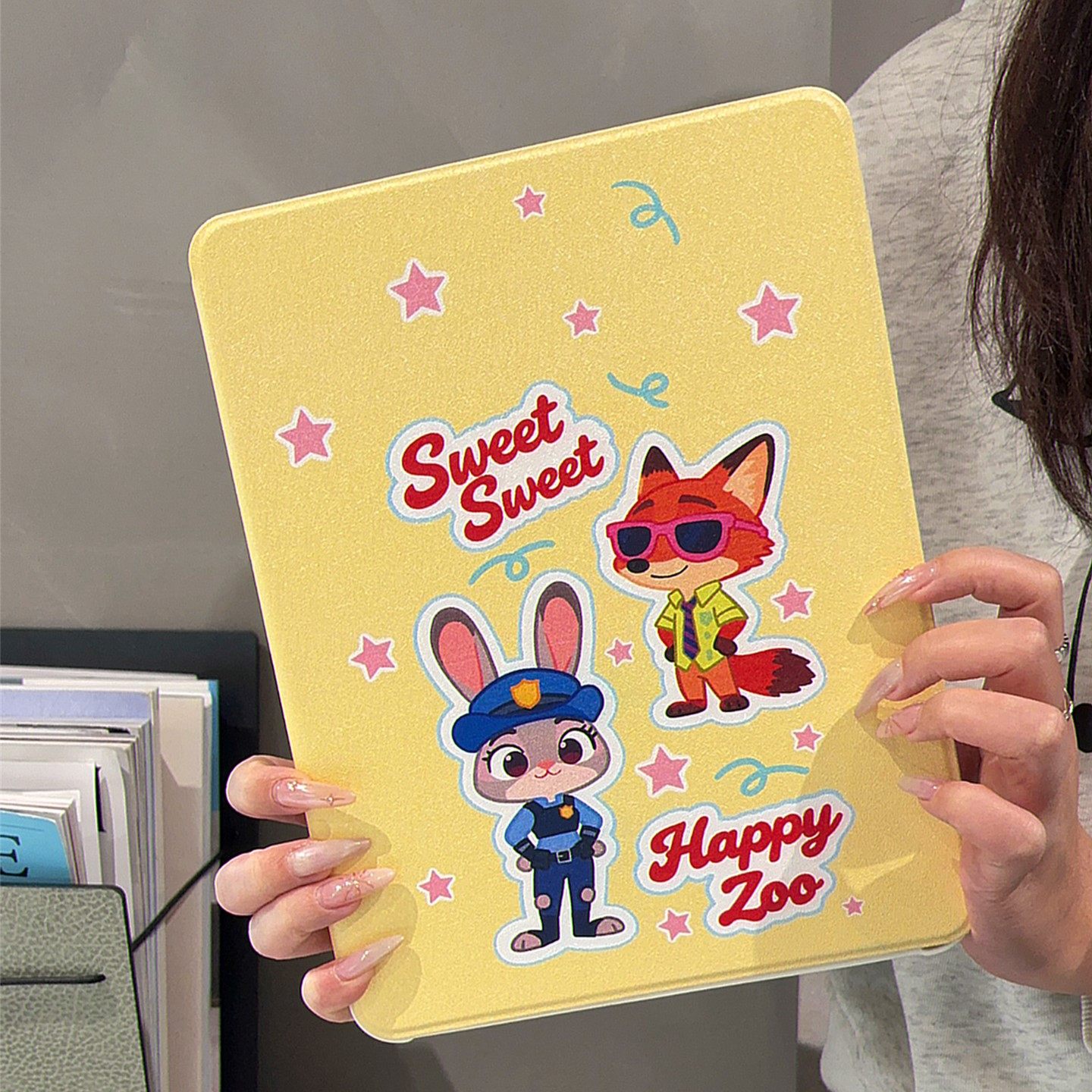 卡通可爱疯狂动物城360度旋转适用ipad11保护壳air7新款ipad10带笔槽air6防摔11寸苹果平板保护套10.9女mini7