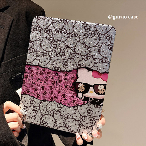 适用亚克力卡通苹果平板套