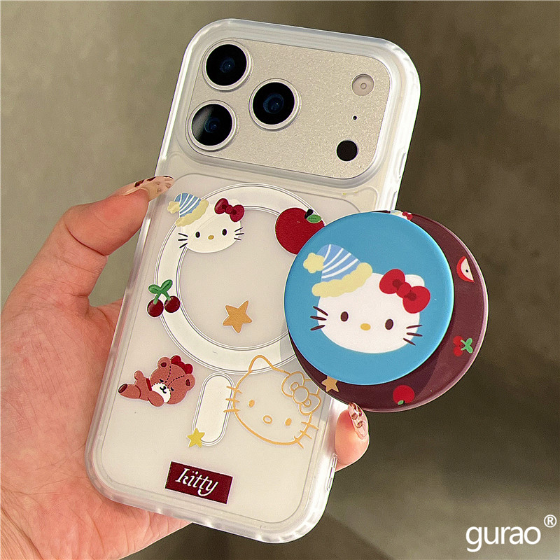 卡通可爱樱桃猫咪小熊磁吸支架适用苹果17promax手机壳iphone16女新款15磨砂肤感17pro防摔16pro保护套14网红,3C数码配件,手机保护套/壳,淘宝优惠券,粉丝福利购,淘宝优惠卷