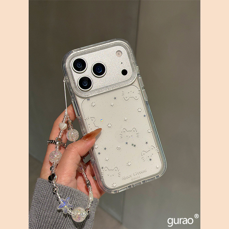卡通可爱软萌星星猫咪表情适用苹果17promax手机壳iphone16女新款15透明壳17pro防摔16pro保护套14网红爆款13