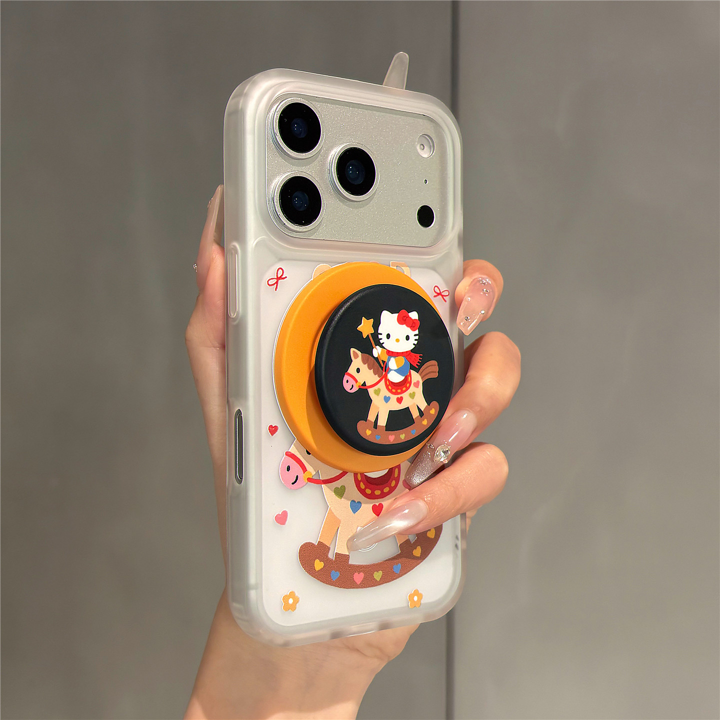 新年卡通可爱木马kt猫磁吸支架适用苹果17promax手机壳iphone16女新款15磨砂肤感17pro防摔16pro保护套14网红,3C数码配件,手机保护套/壳,淘宝优惠券,粉丝福利购,淘宝优惠卷