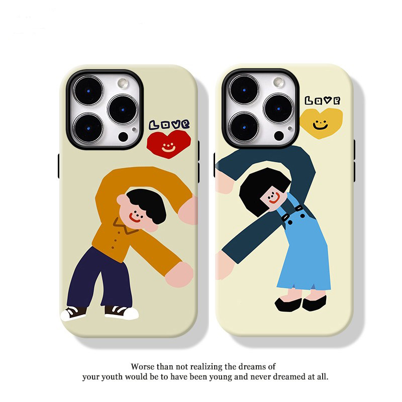 比心情侣适用苹果17Airi16pro手机壳iPhone15/1