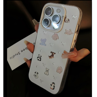 21FE夏天A53防摔A34高级感A55套A25 plus镭射彩银S22 ins蝴蝶结动物适用三星S24ULTRA手机壳新款 GALAX可爱S23