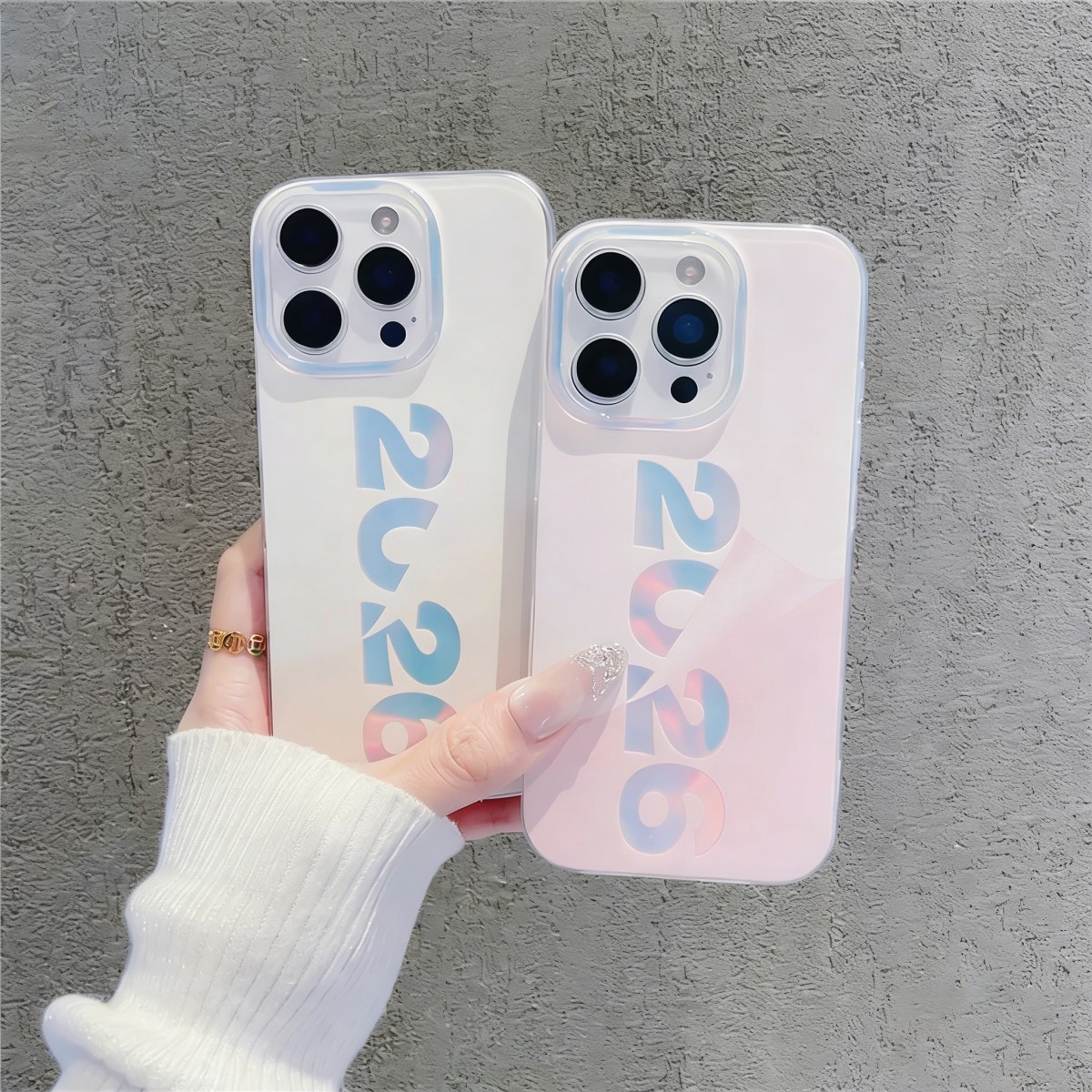 数字2026年适用oppoReno16pro手机壳OPPO新款Reno15/14/12/11/A5火情侣FINDX9/X8S+新年大孔极光金真我NEO7套图片