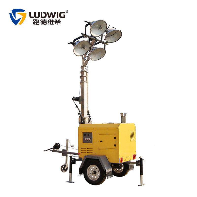 9电动升降照明车移动287灯W塔1KW金卤灯1000L米ED灯灯施工应急车