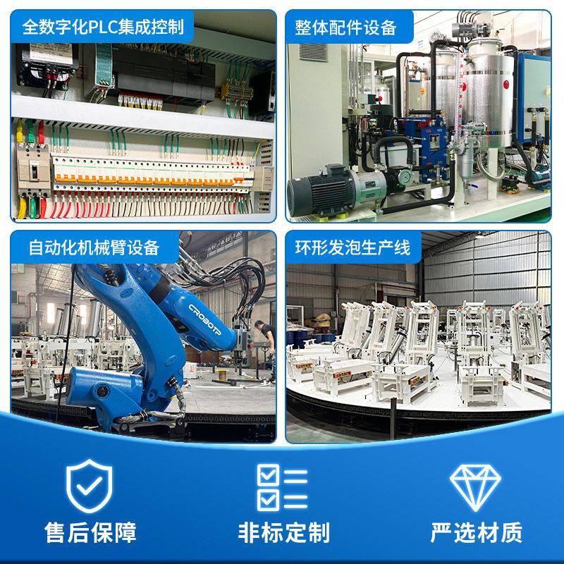 出口印度全动软自泡回弹聚氨酯压发泡泡机圆弗雷特盘发生线产破泡