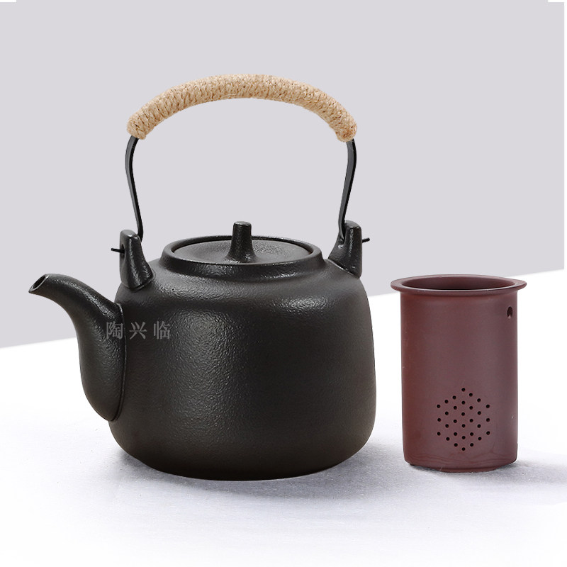 黑陶煮水茶壶家用耐热陶瓷烧水壶明火陶壶酒精茶炉电陶炉功夫茶具