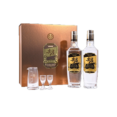 【入会享会员价】尖庄·高光双瓶礼盒52度500mL*2浓香白酒正品